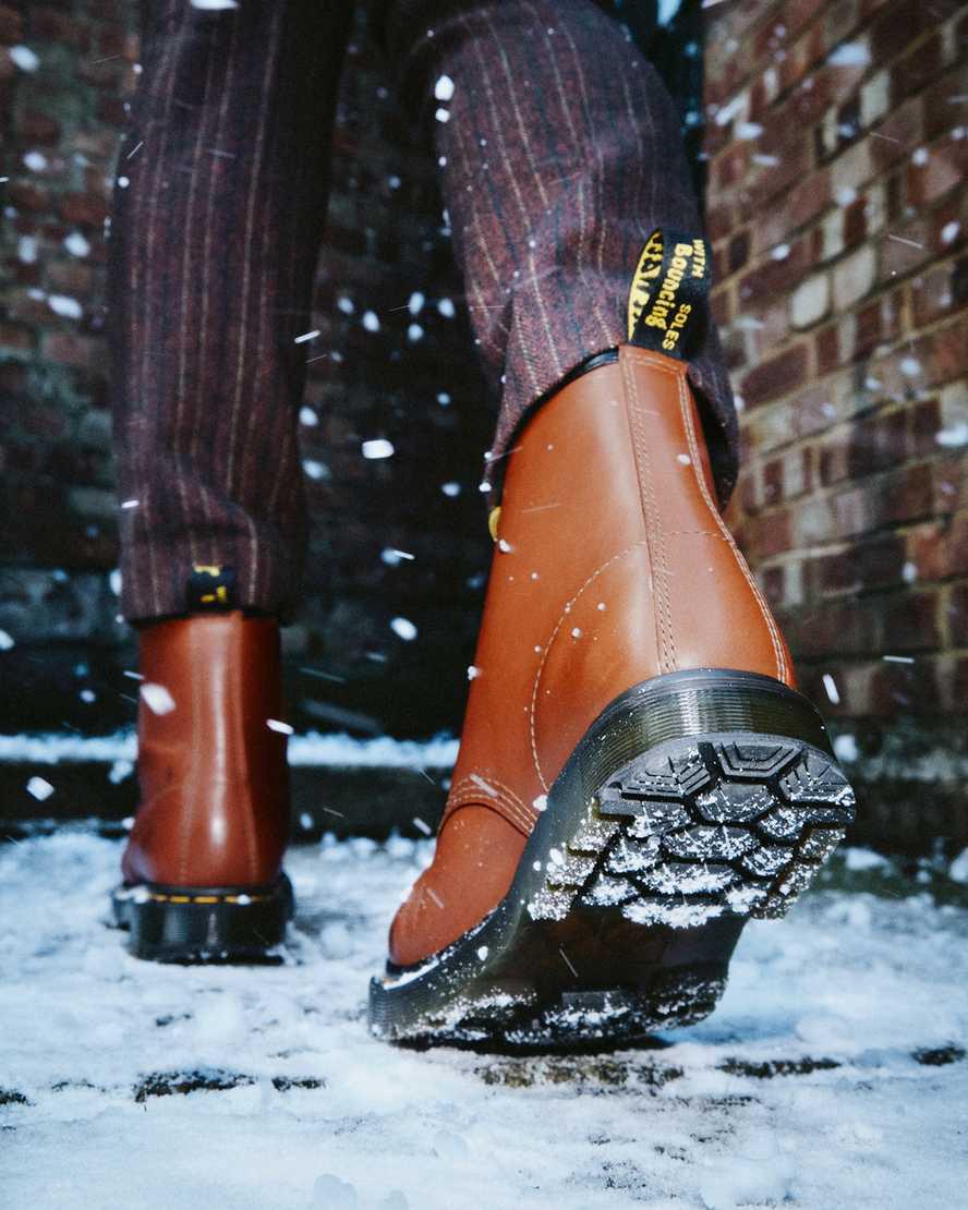 Dr Martens 1460 Wintergrip Leather Lace Up Winterstiefel Herren Braun | 980351-IXW