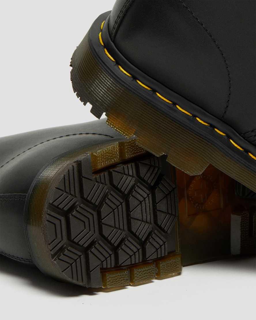 Dr Martens 1460 Wintergrip Leather Schnürstiefel Herren Schwarz | 142896-JQF