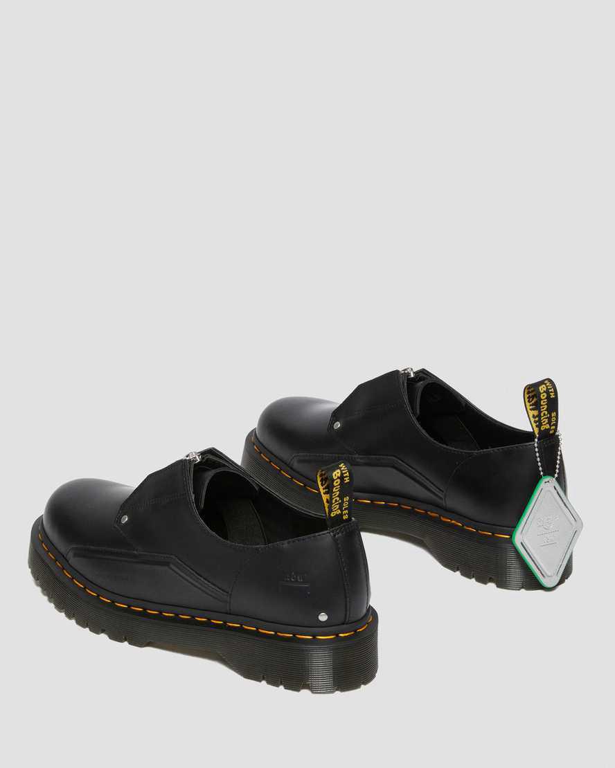 Dr Martens 1461 Bex ACW* Leather Plateauschuhe Damen Schwarz | 502149-KJZ
