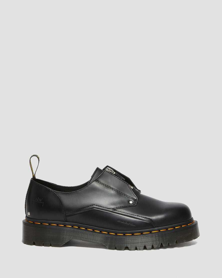Dr Martens 1461 Bex ACW* Leather Plateauschuhe Damen Schwarz | 502149-KJZ
