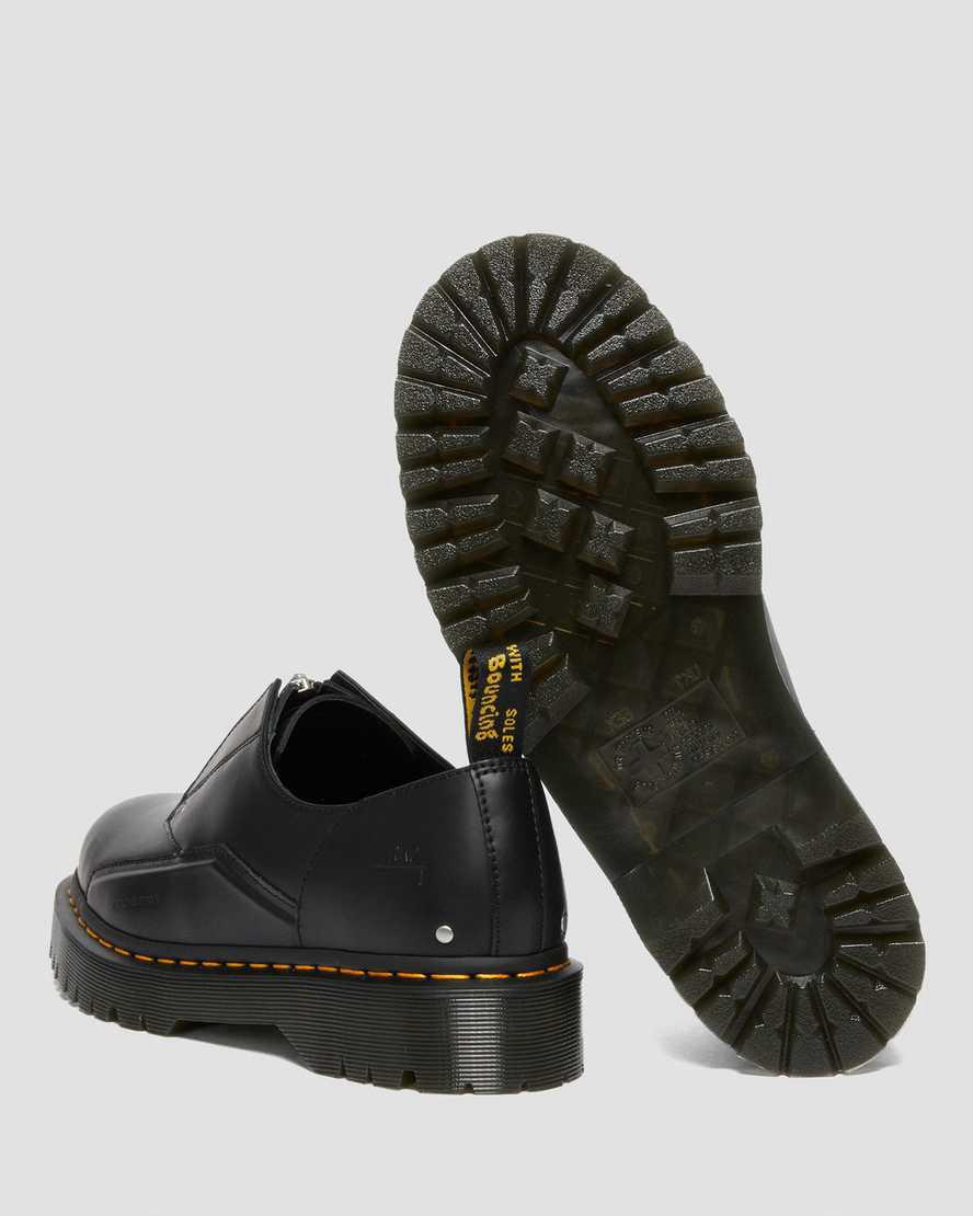 Dr Martens 1461 Bex ACW* Leather Plateauschuhe Damen Schwarz | 502149-KJZ