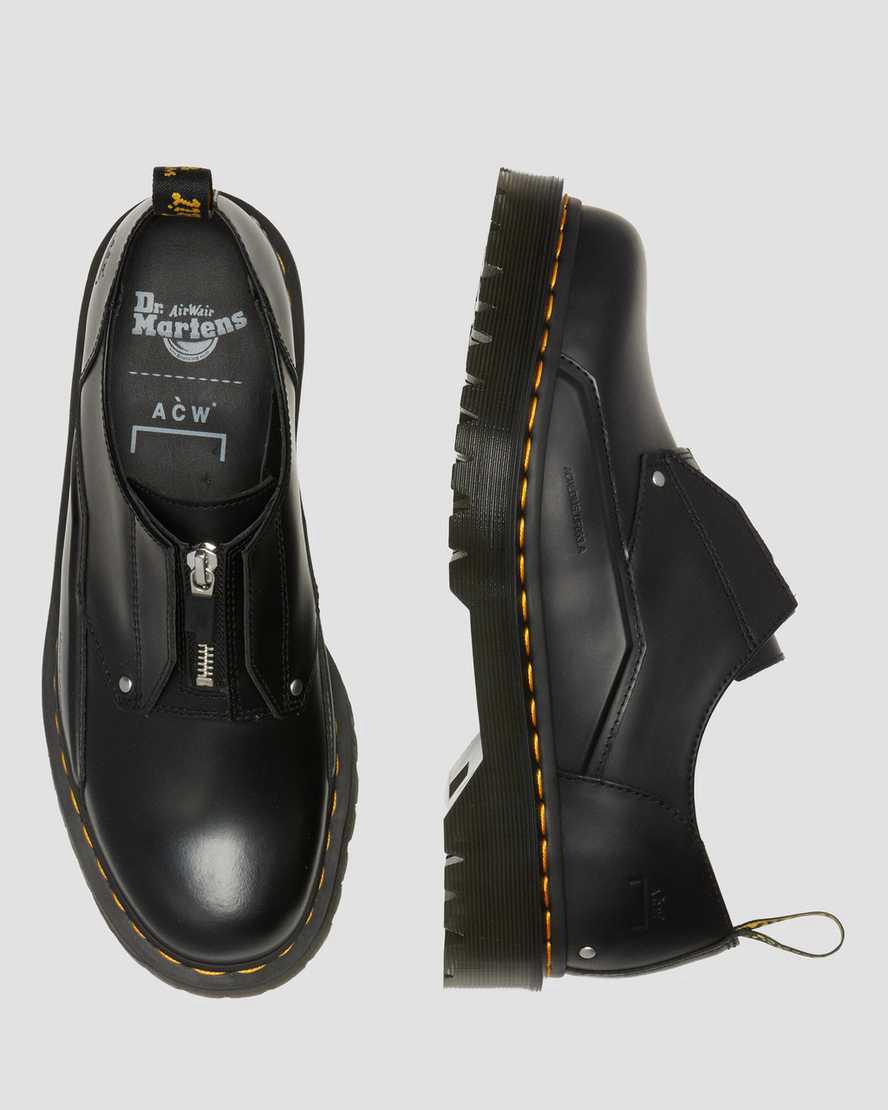 Dr Martens 1461 Bex ACW* Leather Plateauschuhe Damen Schwarz | 502149-KJZ