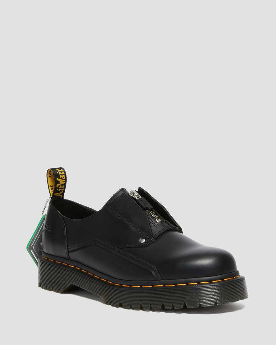 Dr Martens 1461 Bex ACW* Leather Plateauschuhe Damen Schwarz | 502149-KJZ