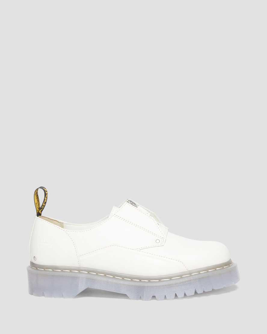 Dr Martens 1461 Bex ACW* Leather Plateauschuhe Damen Braun Weiß | 560849-USG
