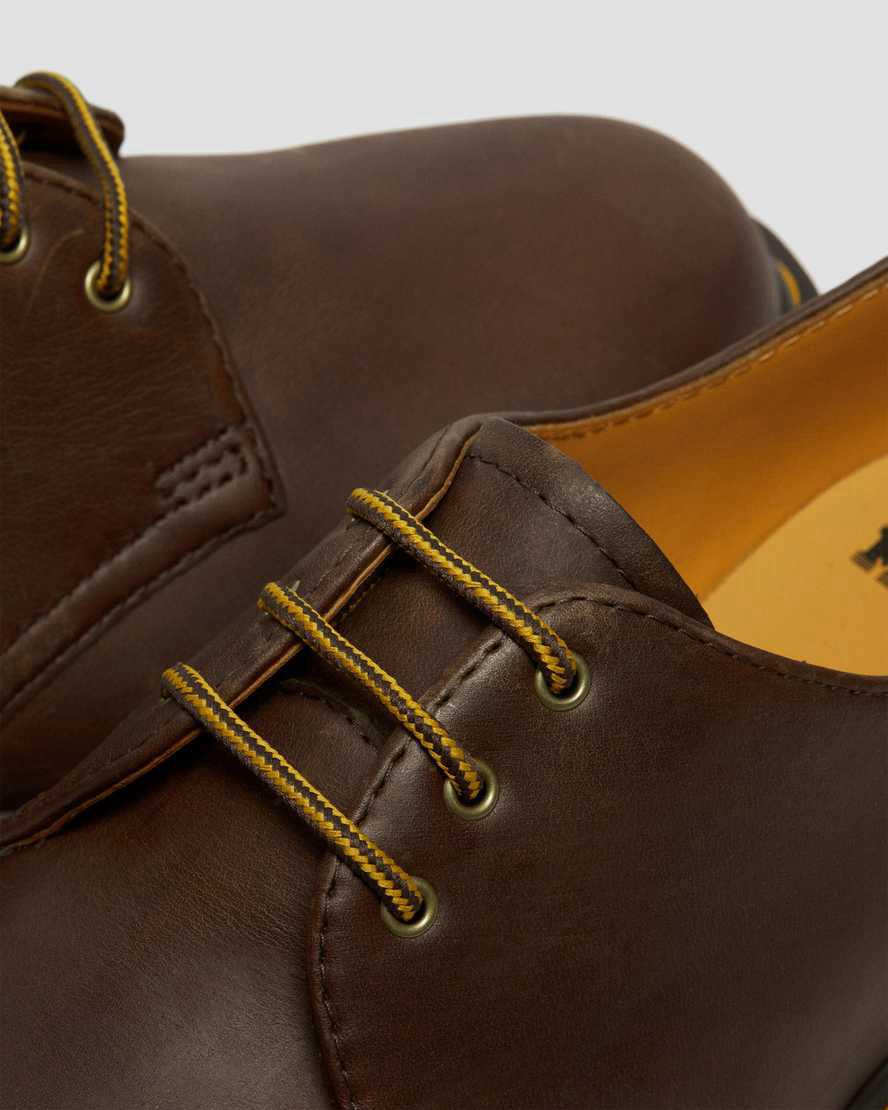 Dr Martens 1461 Bex Crazy Horse Leather Oxford Plateauschuhe Damen Dunkelbraun | 426530-NKW