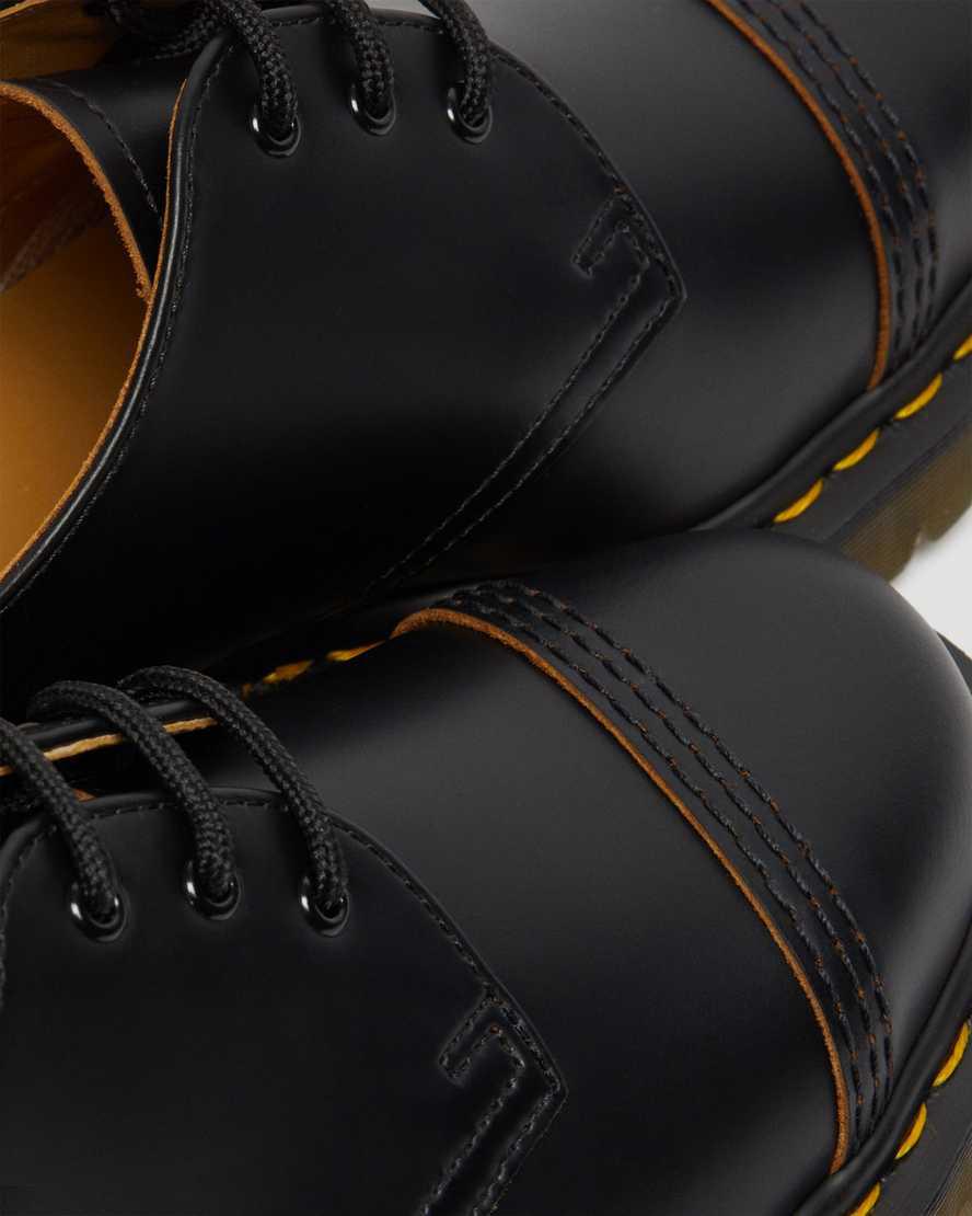 Dr Martens 1461 Bex Made in England Toe Cap Oxford Plateauschuhe Damen Schwarz | 978624-AQI