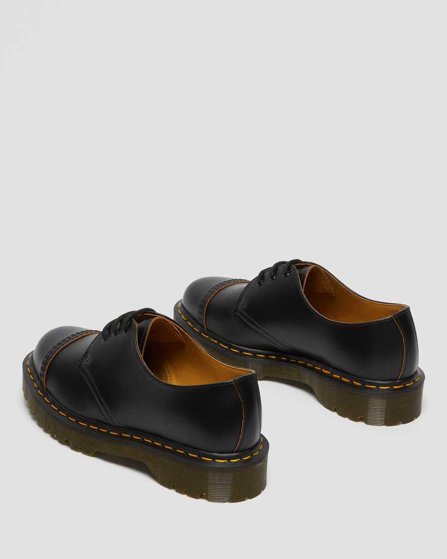 Dr Martens 1461 Bex Made in England Toe Cap Oxford Plateauschuhe Damen Schwarz | 978624-AQI