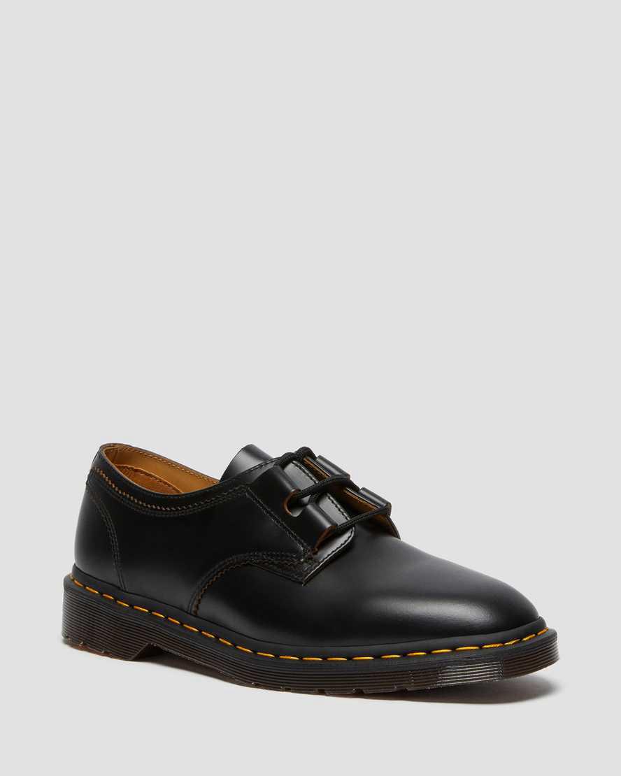 Dr Martens 1461 Ghillie Leather Oxfords Schuhe Herren Schwarz | 240953-IWJ