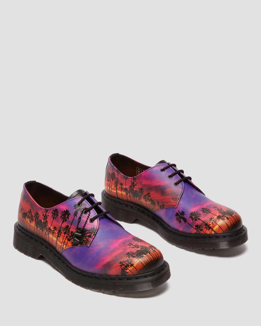 Dr Martens 1461 Los Angeles Leather Oxfords Schuhe Herren Mehrfarbig | 064215-BIF