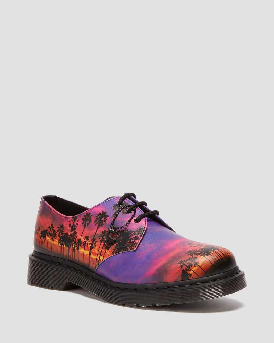Dr Martens 1461 Los Angeles Leather Oxfords Schuhe Herren Mehrfarbig | 064215-BIF