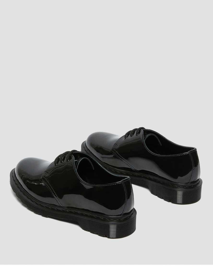 Dr Martens 1461 Made in England Mono Patent Leather Oxfords Schuhe Damen Schwarz | 704931-HZF