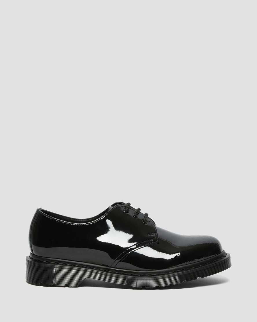 Dr Martens 1461 Made in England Mono Patent Leather Oxfords Schuhe Damen Schwarz | 704931-HZF