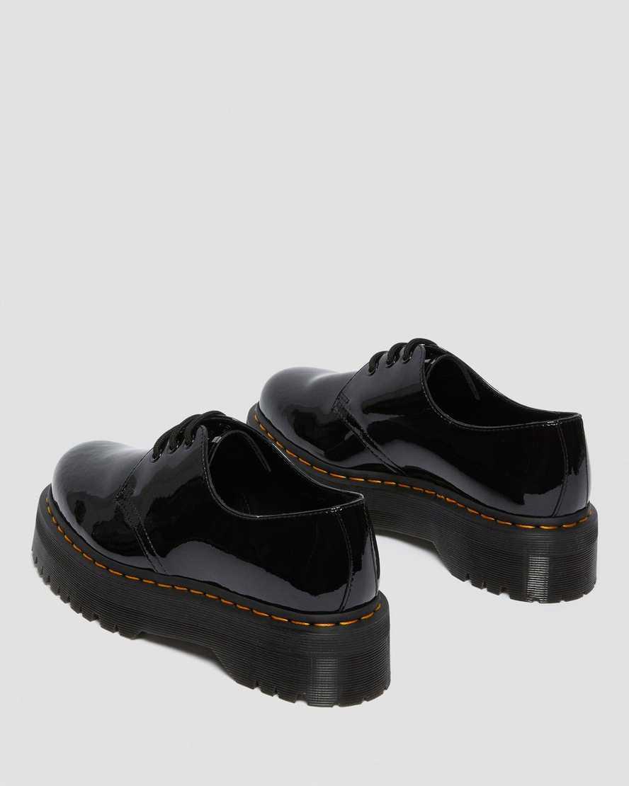 Dr Martens 1461 Patent Leather Oxford Plateauschuhe Damen Schwarz | 146283-EJC