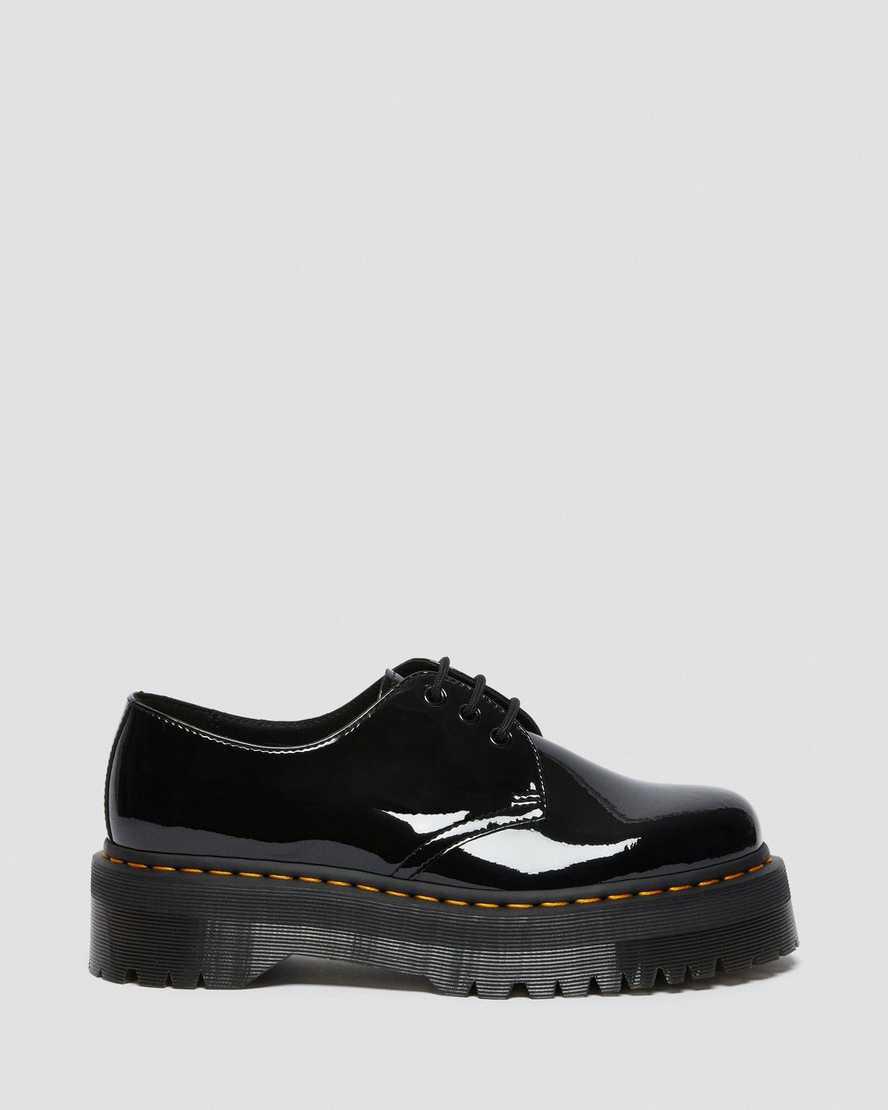 Dr Martens 1461 Patent Leather Oxford Plateauschuhe Damen Schwarz | 146283-EJC