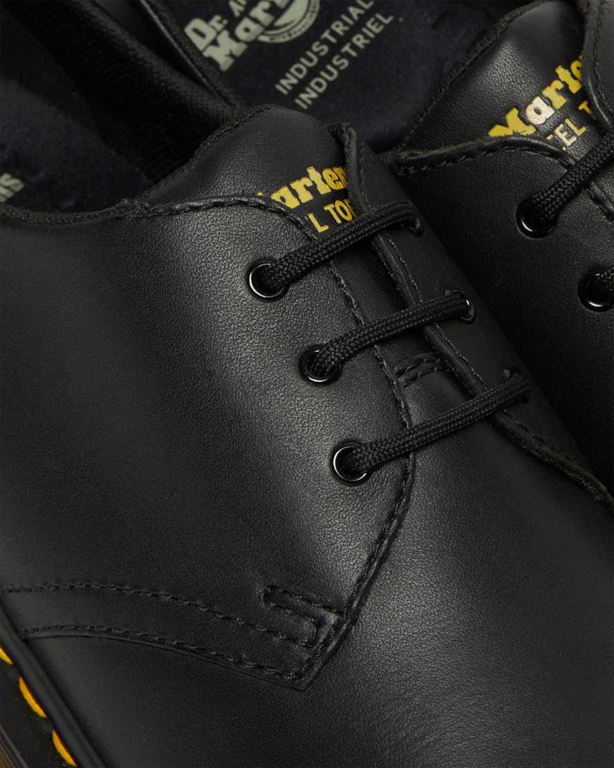 Dr Martens 1461 Slip Resistant Steel Toe Oxfords Schuhe Damen Schwarz | 985371-KNL