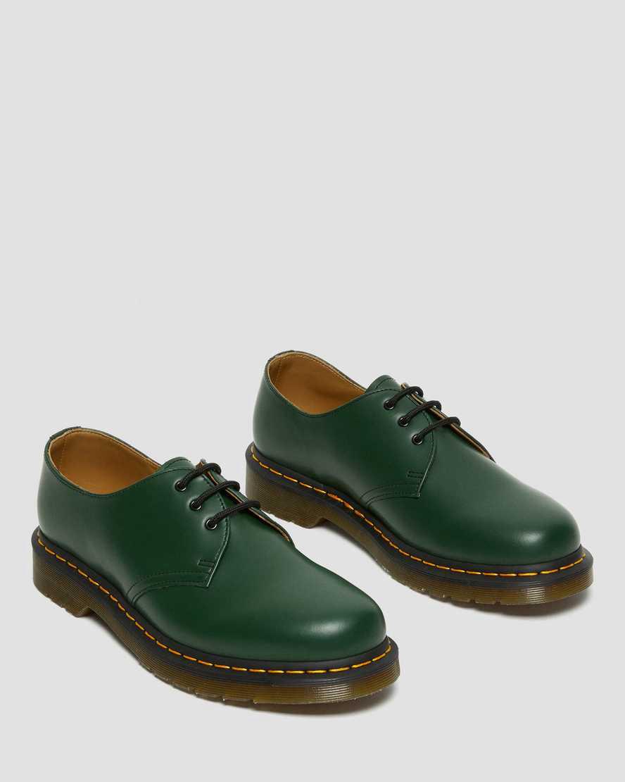 Dr Martens 1461 Smooth Leather Oxfords Schuhe Herren Grün | 238504-IHS