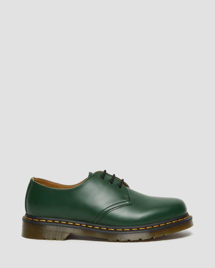 Dr Martens 1461 Smooth Leather Oxfords Schuhe Herren Grün | 238504-IHS