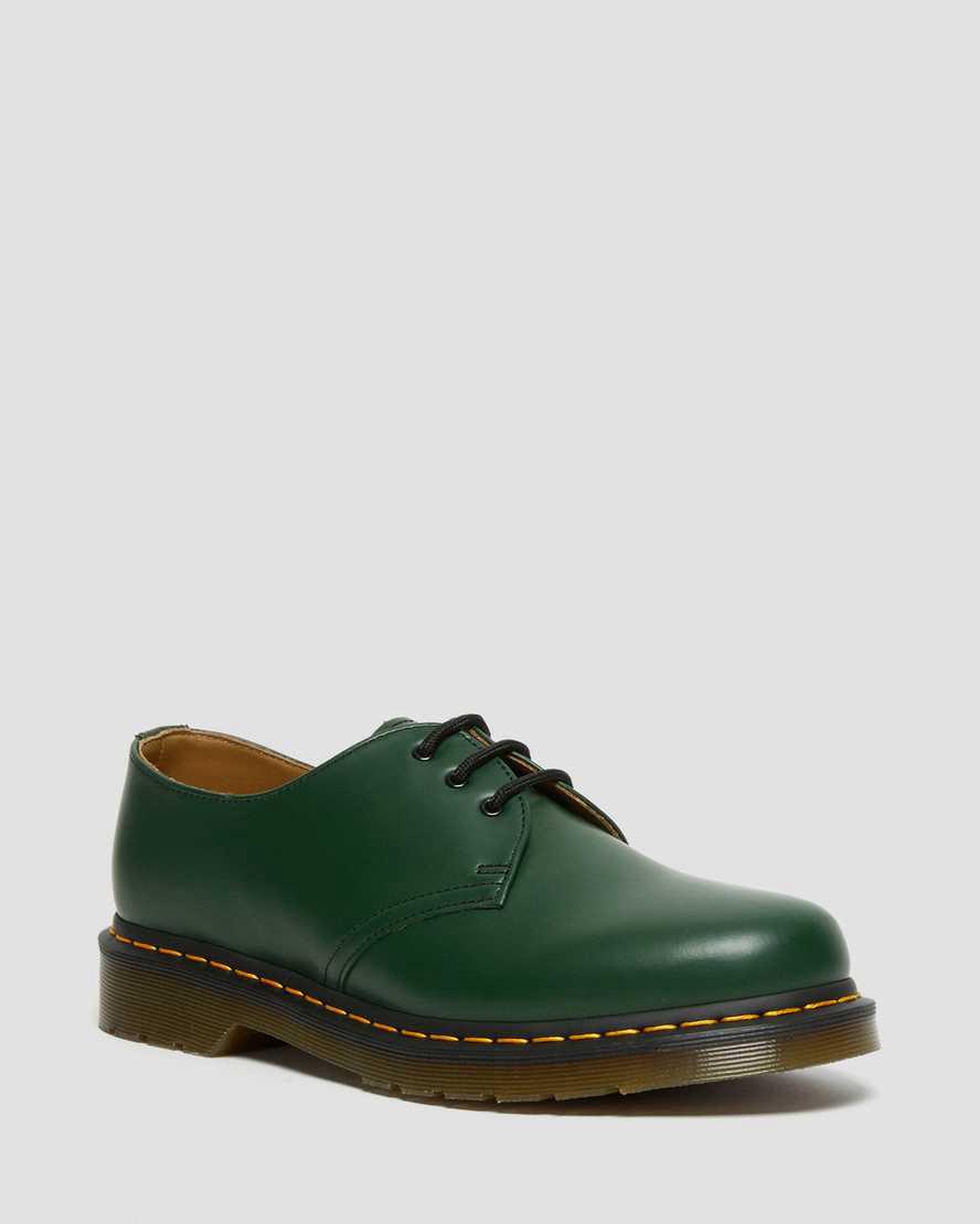Dr Martens 1461 Smooth Leather Oxfords Schuhe Herren Grün | 238504-IHS