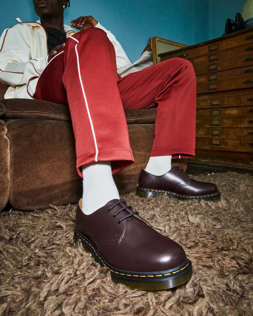 Dr Martens 1461 Smooth Leather Oxfords Schuhe Damen Bordeaux | 624578-XBG