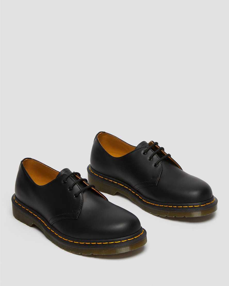 Dr Martens 1461 Smooth Leather Oxfords Schuhe Herren Schwarz | 638409-KQJ