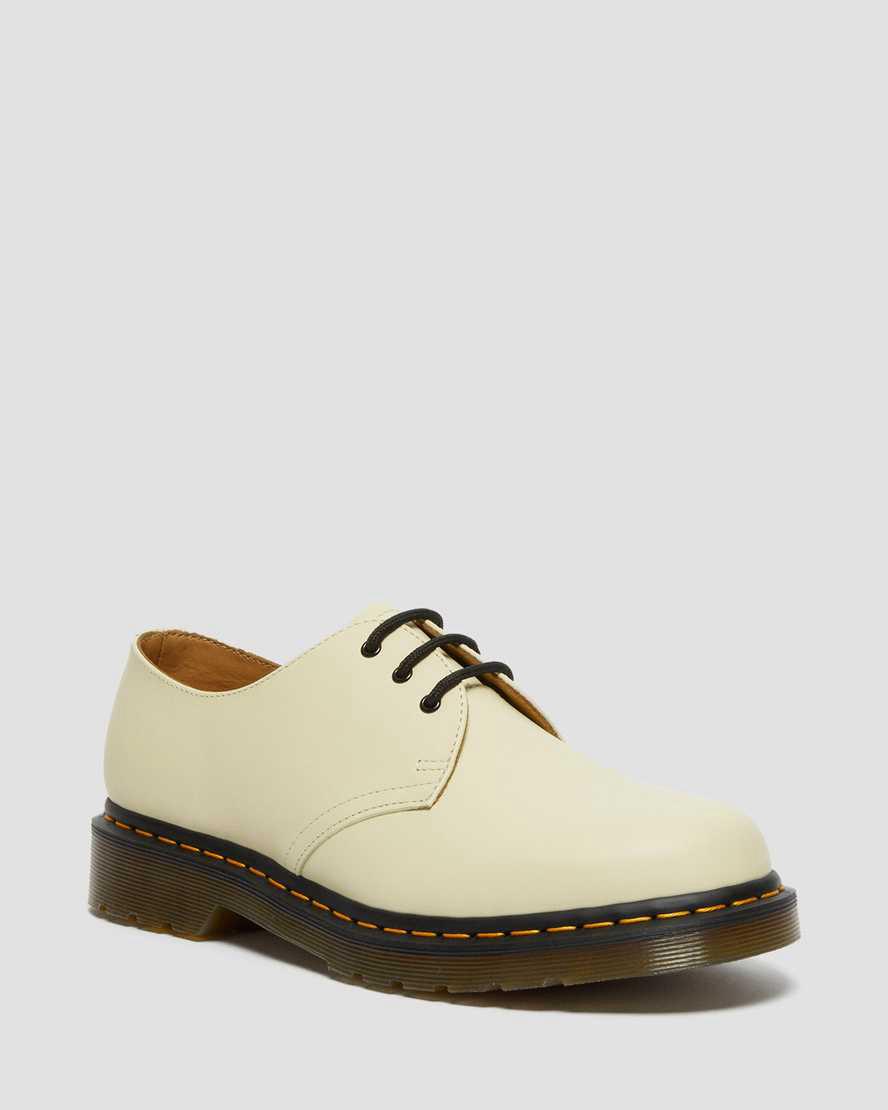 Dr Martens 1461 Smooth Leather Oxfords Schuhe Herren Braun Weiß | 823405-ZOM