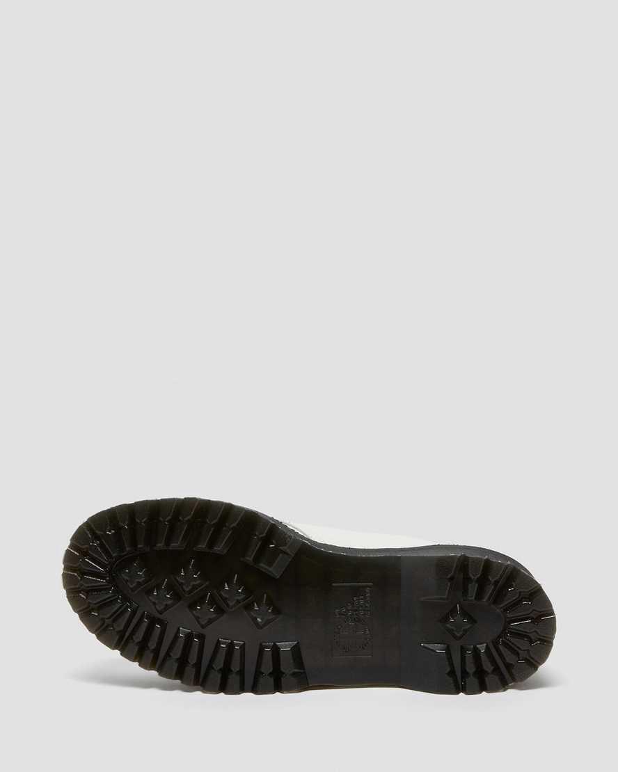 Dr Martens 1461 Smooth Leather Plateauschuhe Damen Weiß | 706489-CKV