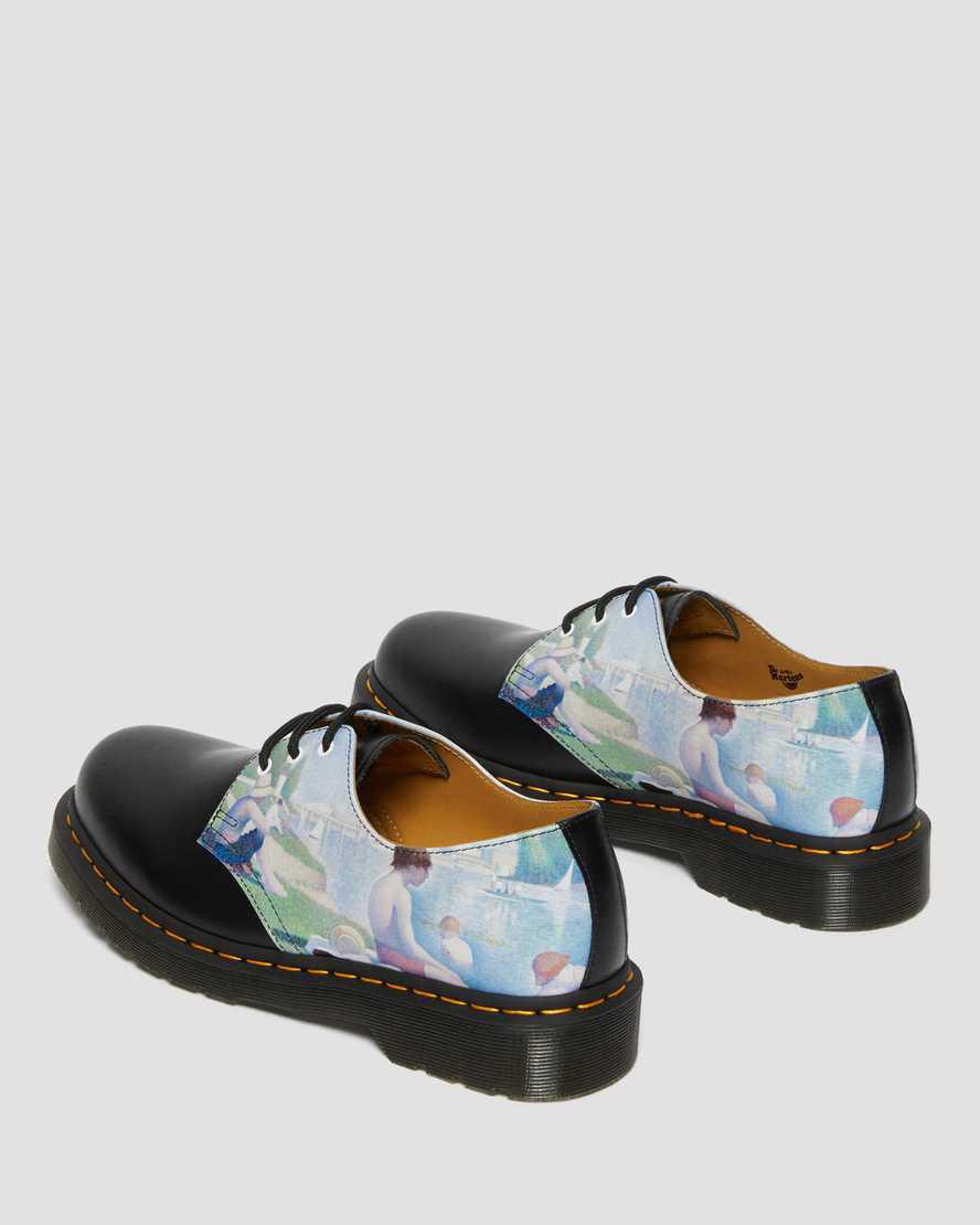 Dr Martens 1461 The National Gallery Seurat Oxfords Schuhe Herren Black/Backhand | 872501-THY