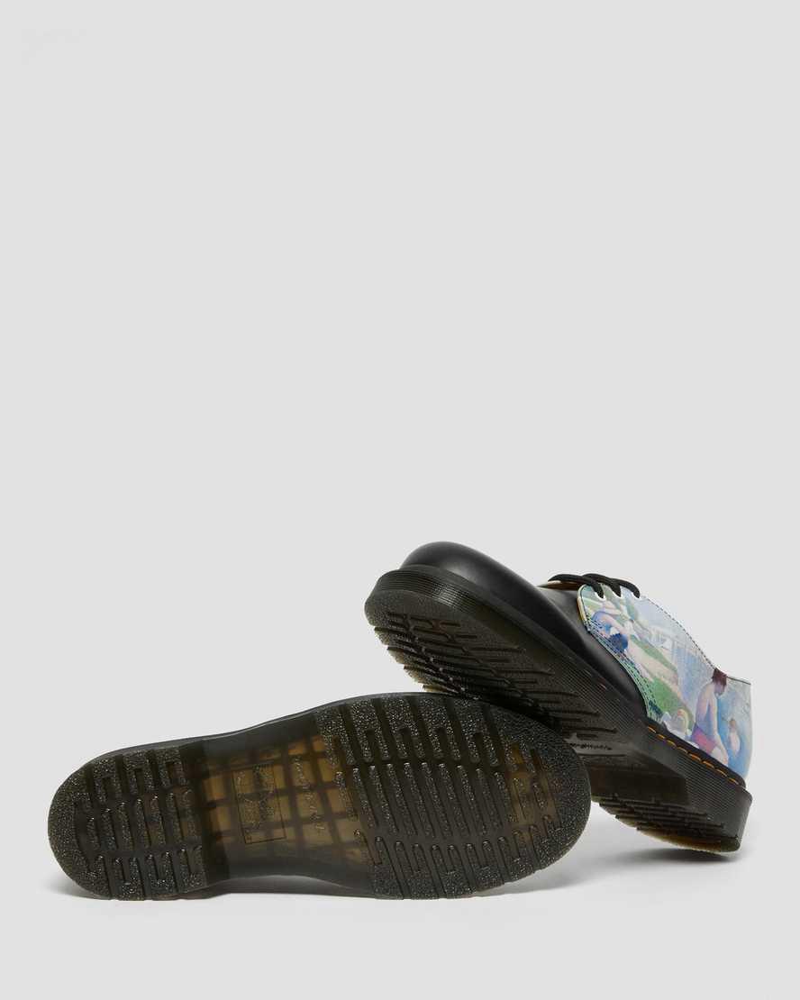 Dr Martens 1461 The National Gallery Seurat Oxfords Schuhe Herren Black/Backhand | 872501-THY