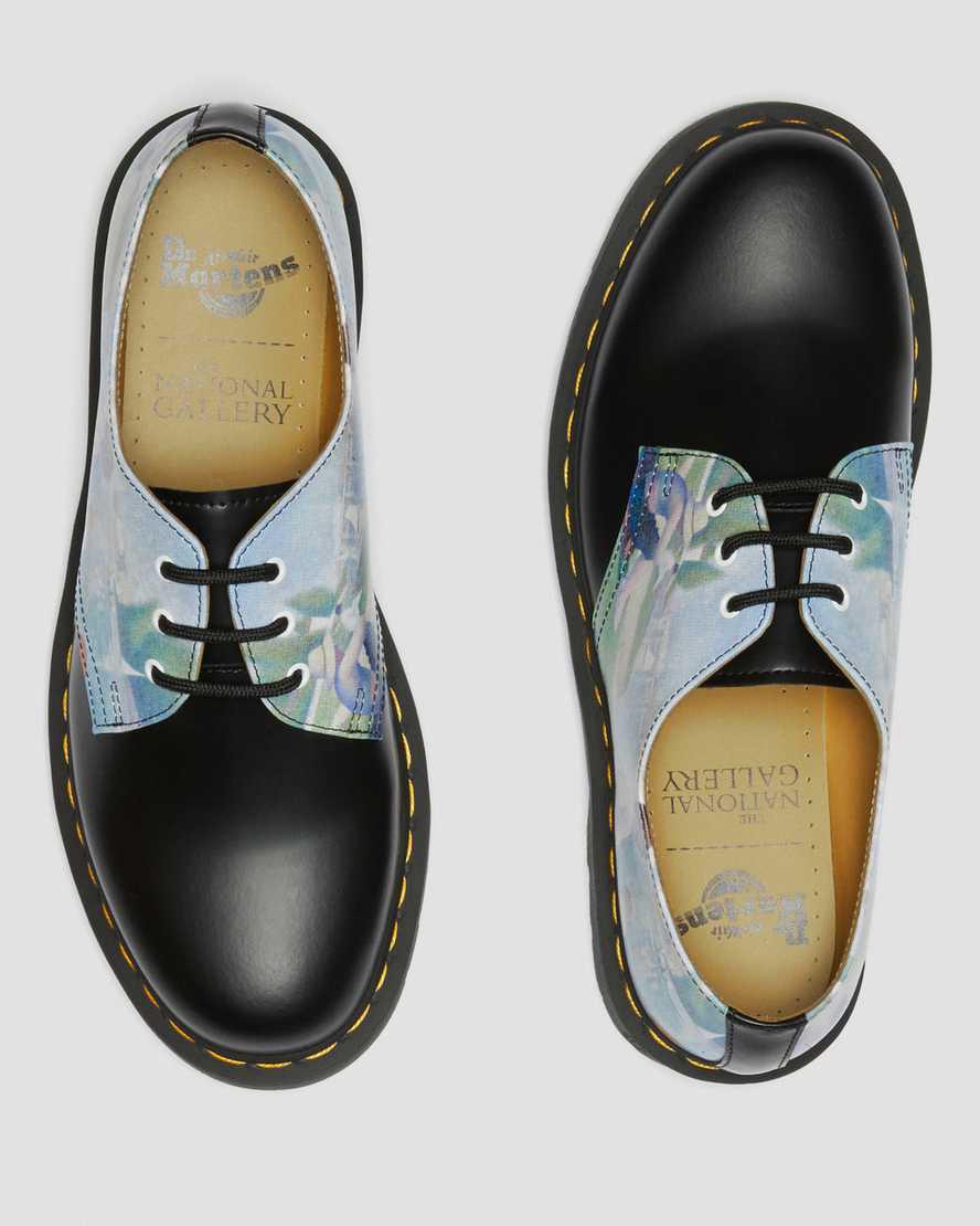 Dr Martens 1461 The National Gallery Seurat Oxfords Schuhe Herren Black/Backhand | 872501-THY