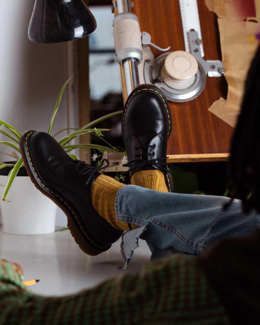 Dr Martens 1461 Vintage Made in England Oxfords Schuhe Herren Schwarz | 302197-NAU