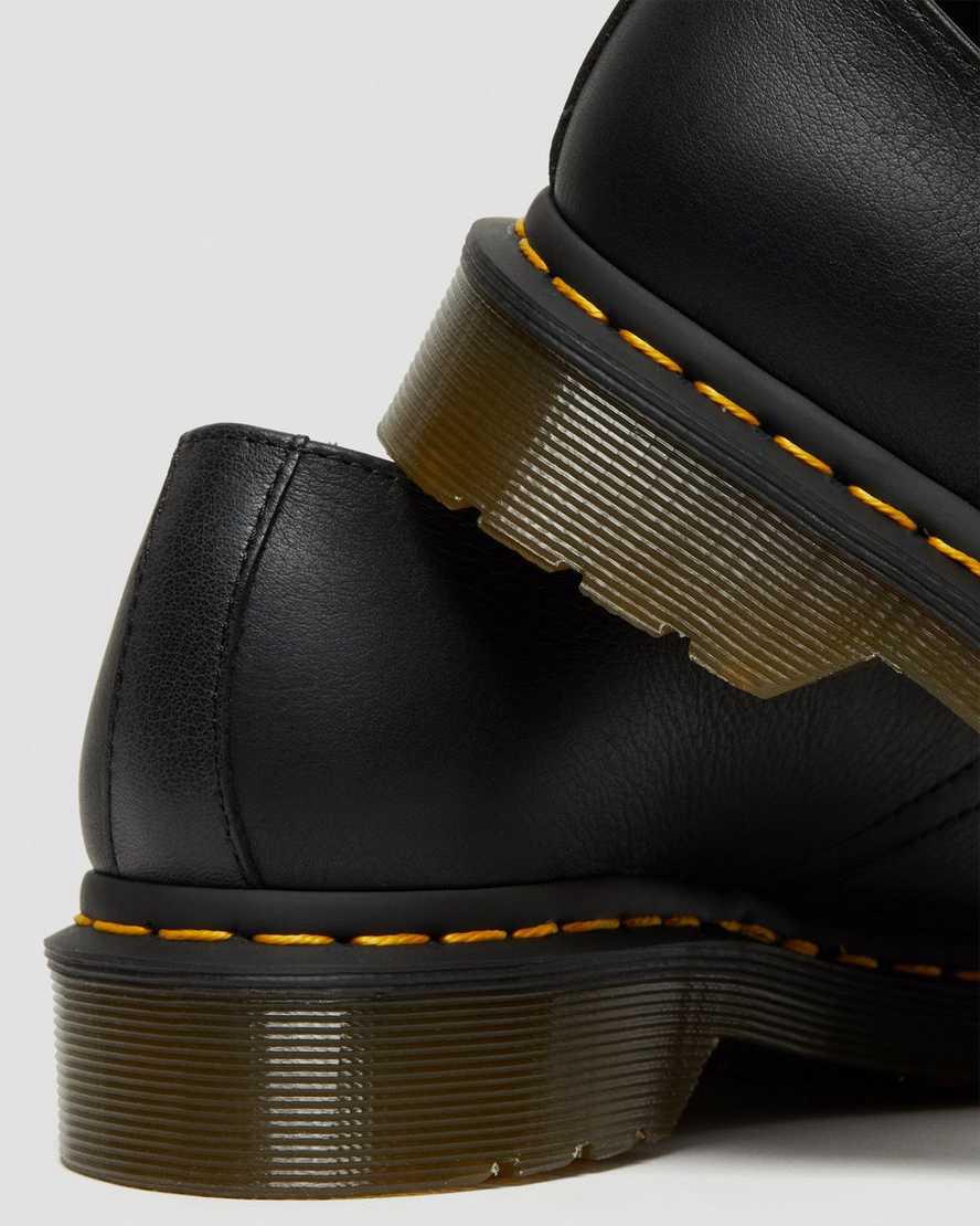 Dr Martens 1461 Virginia Leather Oxfords Schuhe Damen Schwarz | 412350-XNW