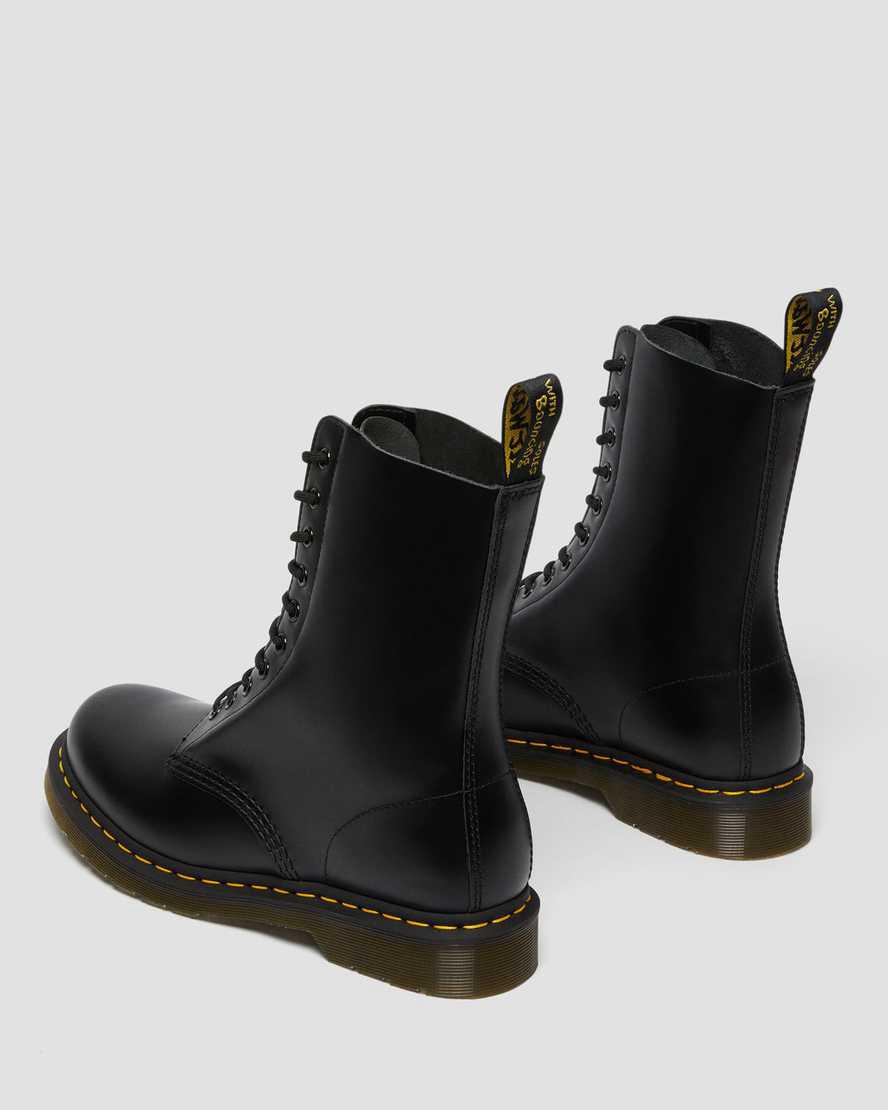 Dr Martens 1490 Smooth Leather Mid Calf Originals Boots Herren Schwarz | 643052-GFR