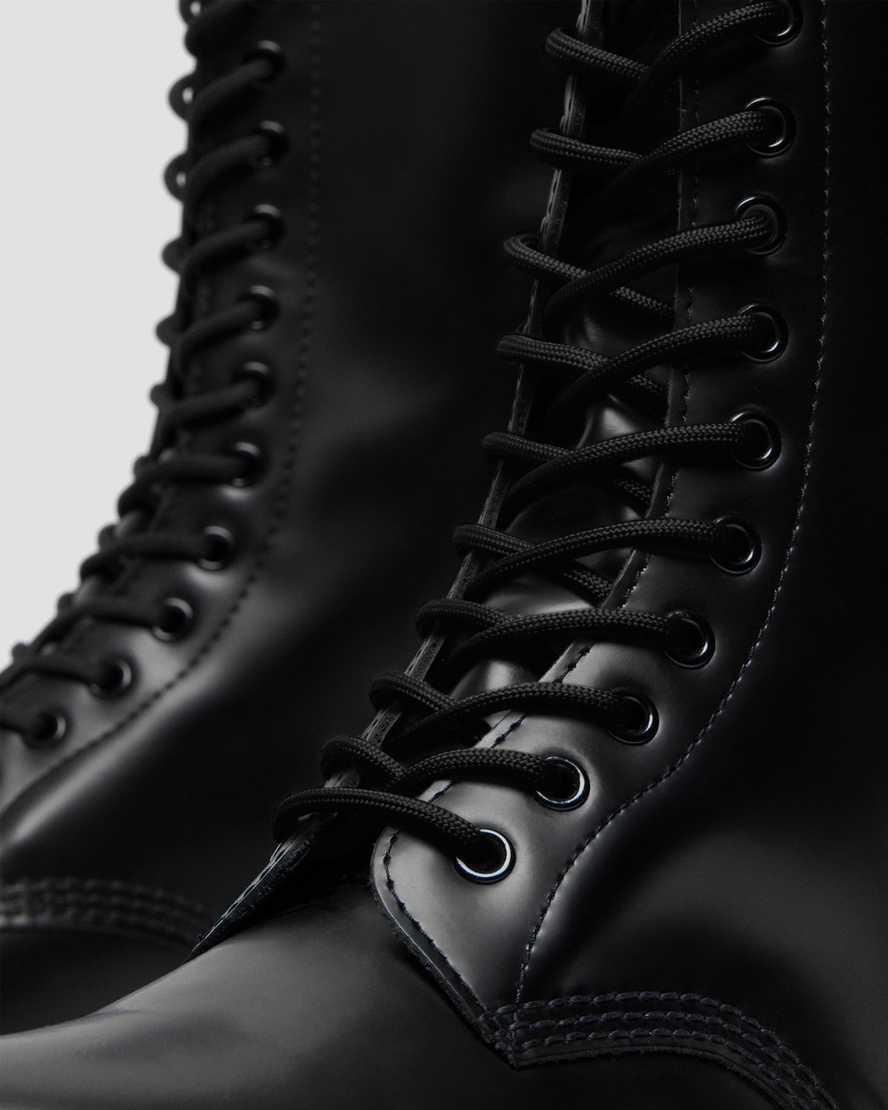Dr Martens 1914 Smooth Leather Tall Originals Boots Damen Schwarz | 902465-LIR