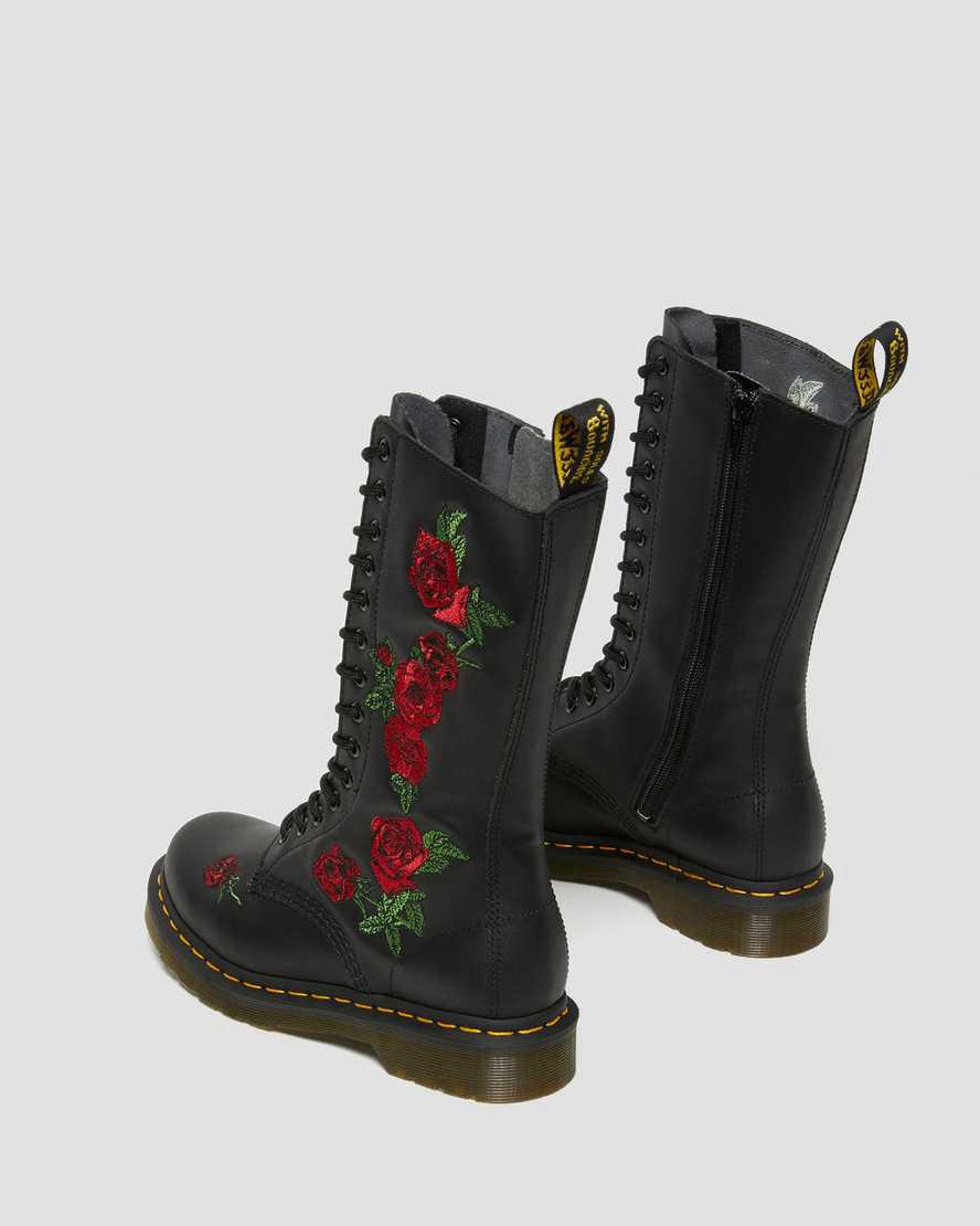 Dr Martens 1914 Vonda Leather Mid Calf Originals Boots Damen Schwarz | 182739-QTU
