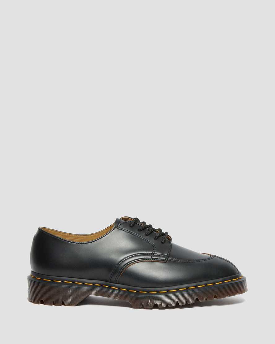 Dr Martens 2046 Vintage Smooth Leather Oxford Plateauschuhe Damen Schwarz | 581327-PSF