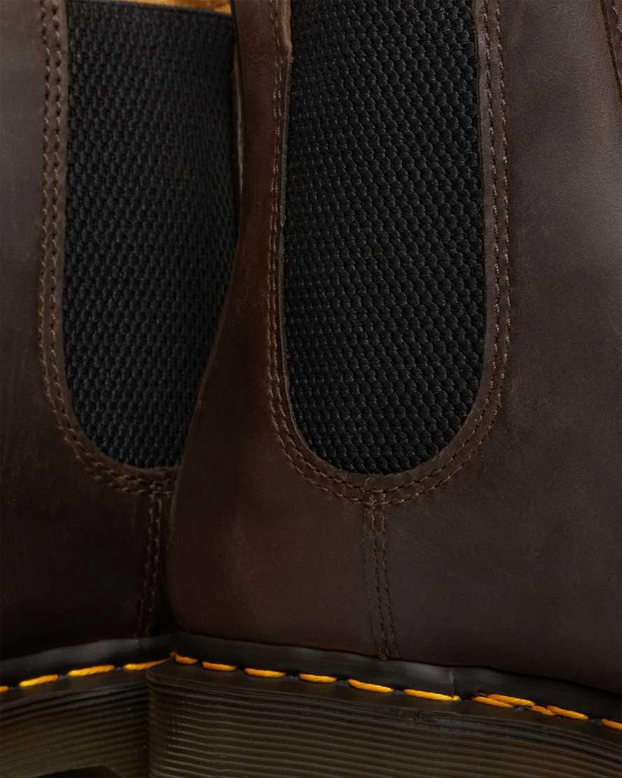 Dr Martens 2976 Bex Crazy Horse Chelsea Stiefeletten Herren Dunkelbraun | 214057-NUP
