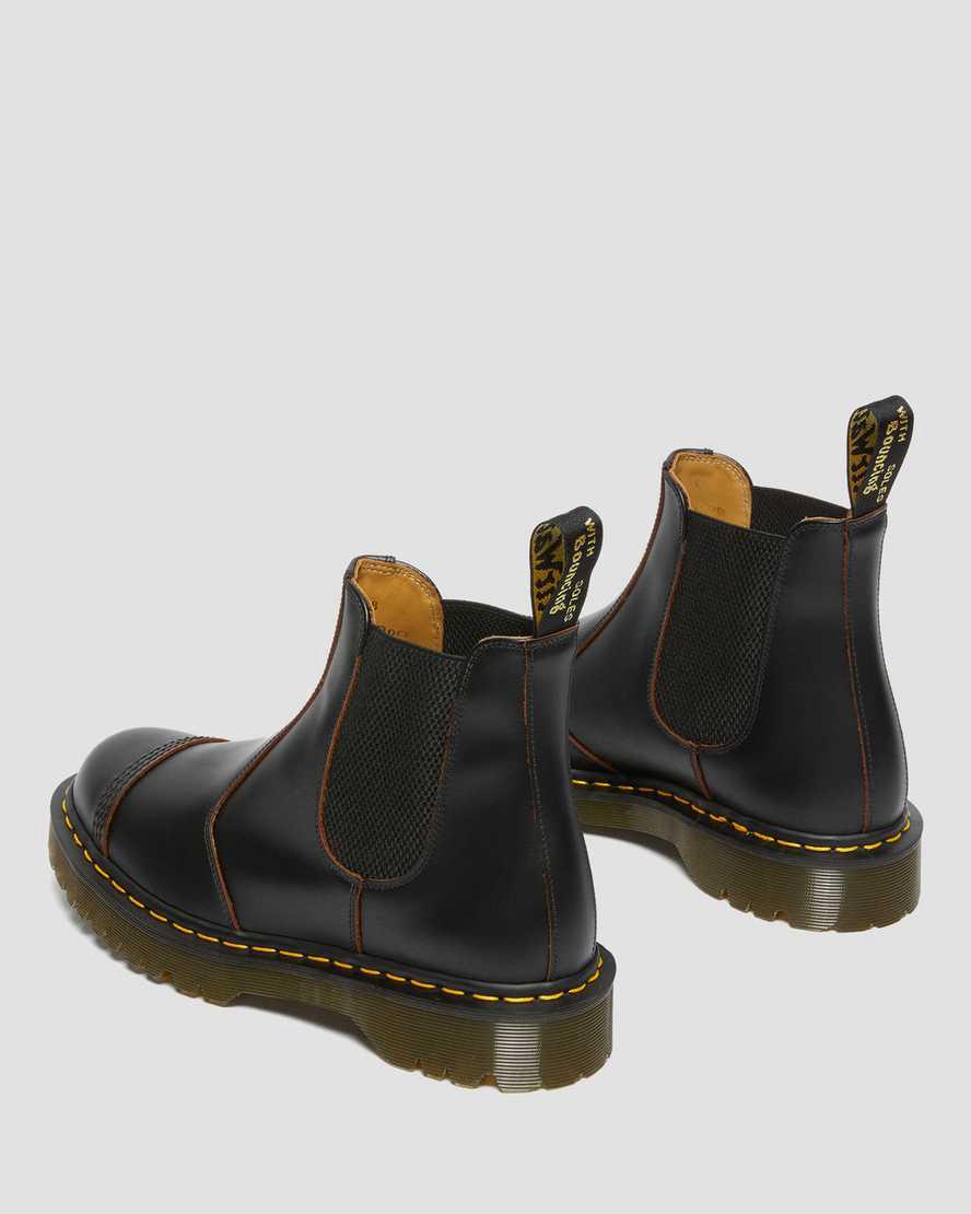 Dr Martens 2976 Bex Made in England Toe Cap Chelsea Originals Boots Herren Schwarz | 625749-NCR