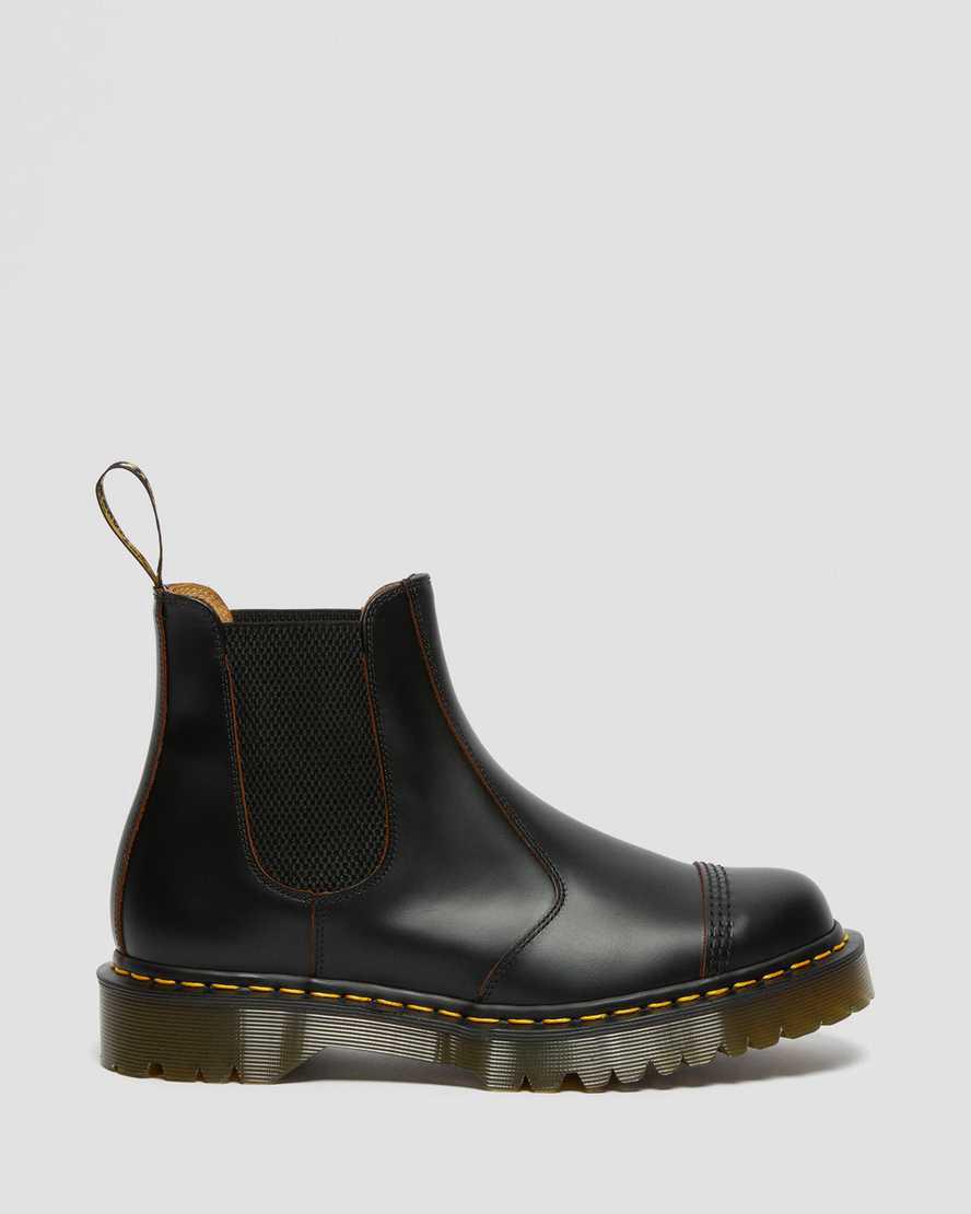 Dr Martens 2976 Bex Made in England Toe Cap Chelsea Originals Boots Herren Schwarz | 625749-NCR