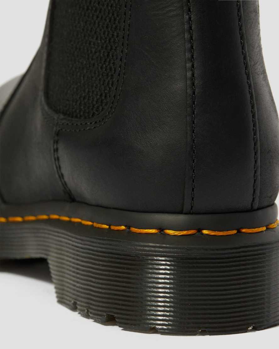 Dr Martens 2976 Faux Fur Lined Chelsea Stiefel Damen Schwarz | 962175-ODK