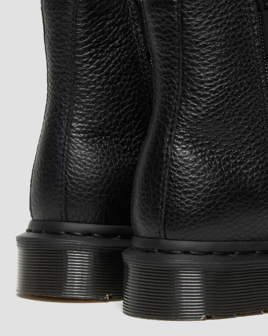 Dr Martens 2976 Leather Zipper Chelsea Stiefel Damen Schwarz | 876543-DON