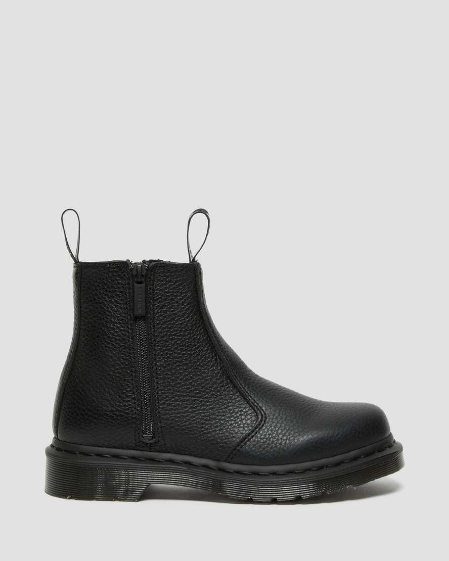 Dr Martens 2976 Leather Zipper Chelsea Stiefel Damen Schwarz | 876543-DON