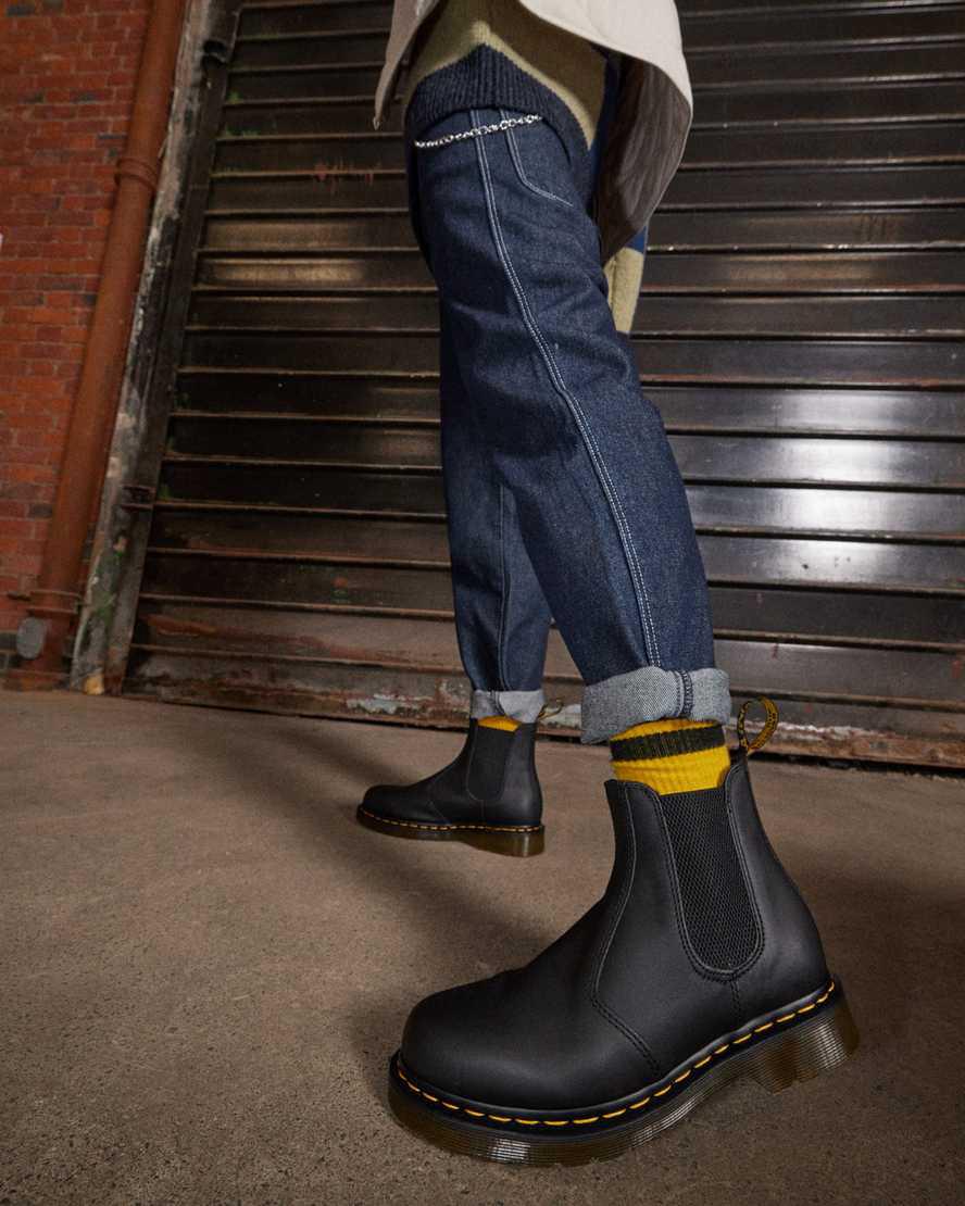 Dr Martens 2976 Nappa Leather Chelsea Originals Boots Herren Schwarz | 351820-YNX