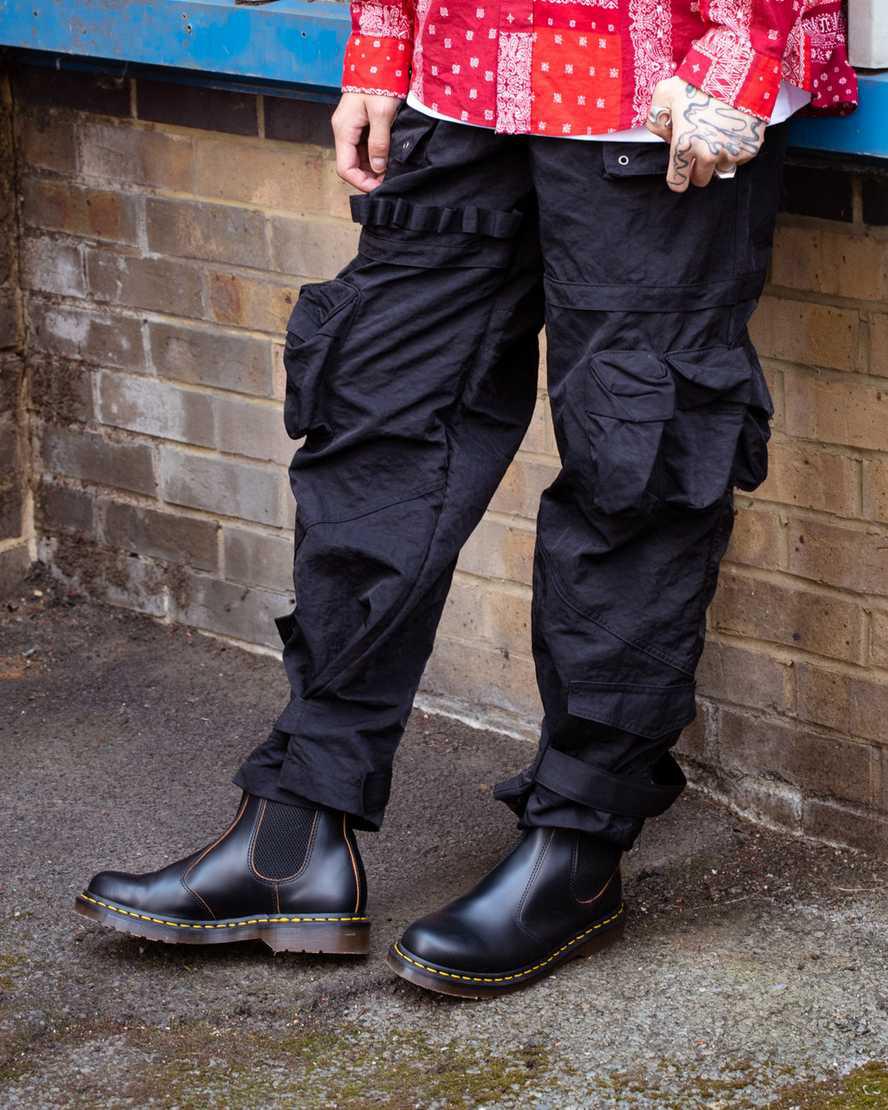 Dr Martens 2976 Vintage Made In England Chelsea Originals Boots Herren Schwarz | 754120-ZHY