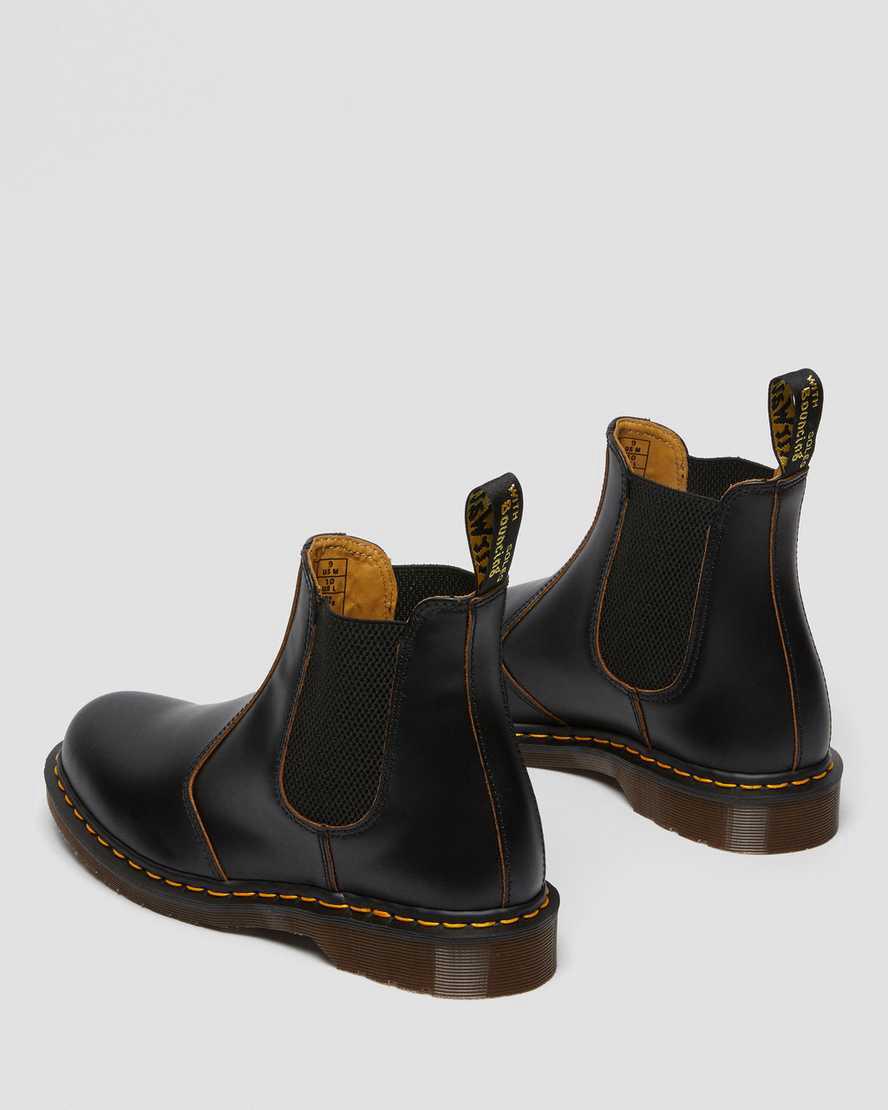 Dr Martens 2976 Vintage Made In England Chelsea Originals Boots Herren Schwarz | 754120-ZHY