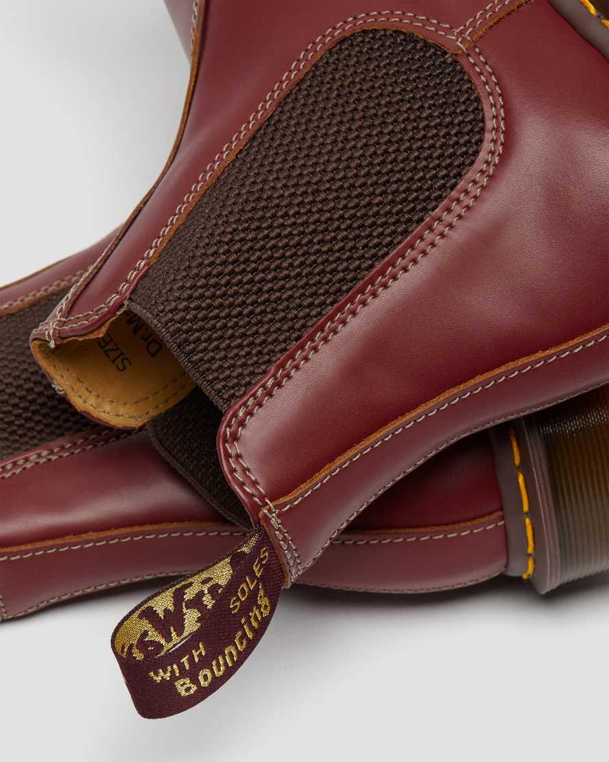 Dr Martens 2976 Vintage Made In England Chelsea Stiefel Herren Rot | 872041-PTS