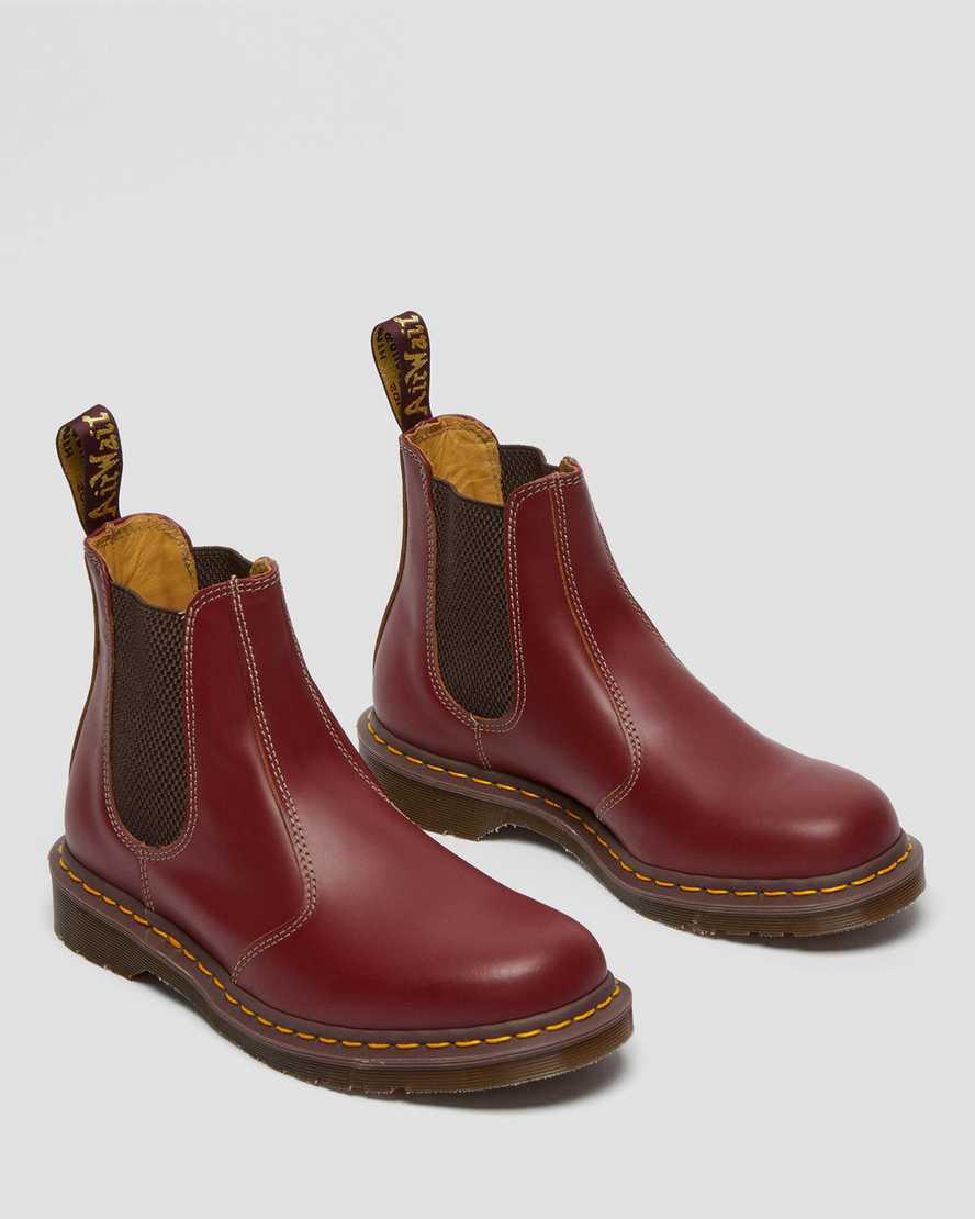 Dr Martens 2976 Vintage Made In England Chelsea Stiefel Herren Rot | 872041-PTS