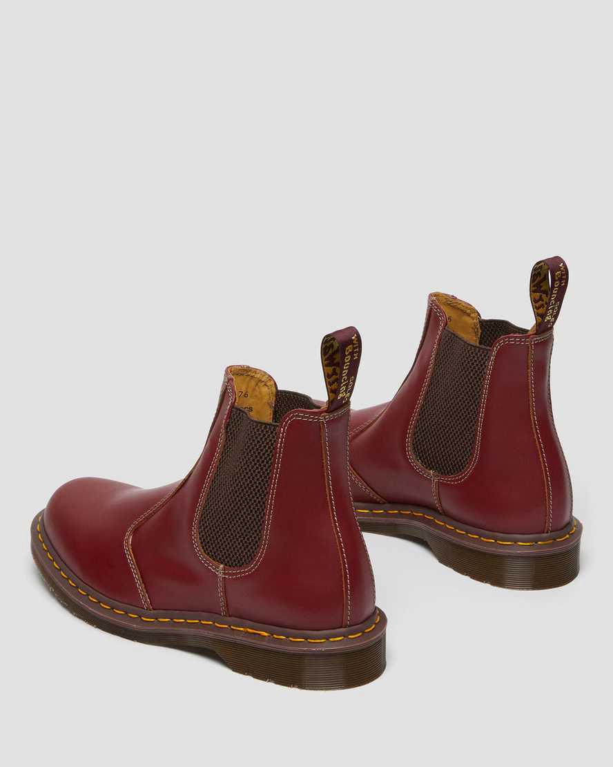 Dr Martens 2976 Vintage Made In England Chelsea Stiefel Herren Rot | 872041-PTS