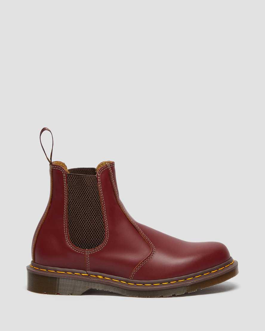 Dr Martens 2976 Vintage Made In England Chelsea Stiefel Herren Rot | 872041-PTS