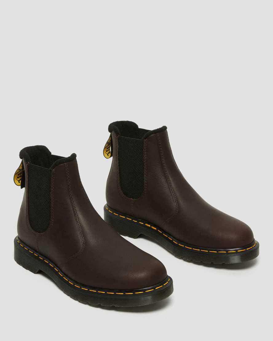Dr Martens 2976 Warmwair Leather Chelsea Stiefeletten Damen Dunkelbraun | 379160-STN