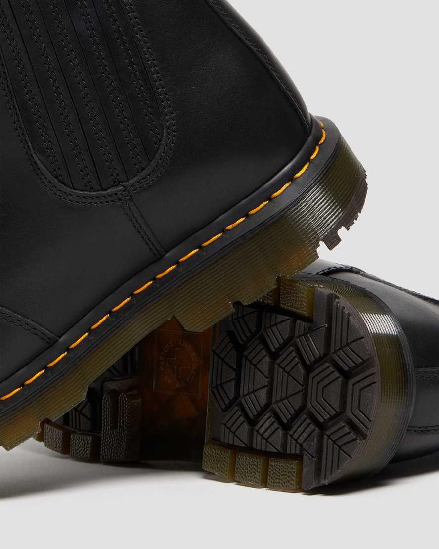 Dr Martens 2976 Wintergrip Leather Chelsea Winterstiefel Herren Schwarz | 581204-EWF